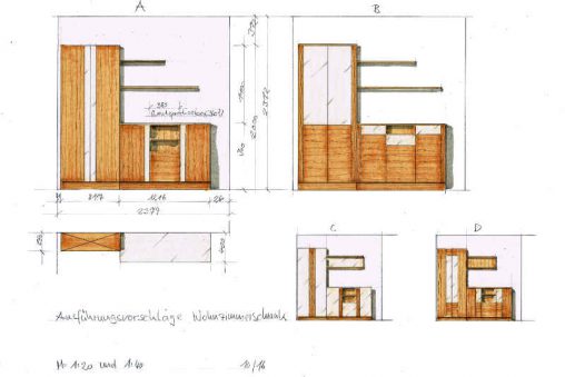 Möbelschreinerei Ausführungsvorschlag